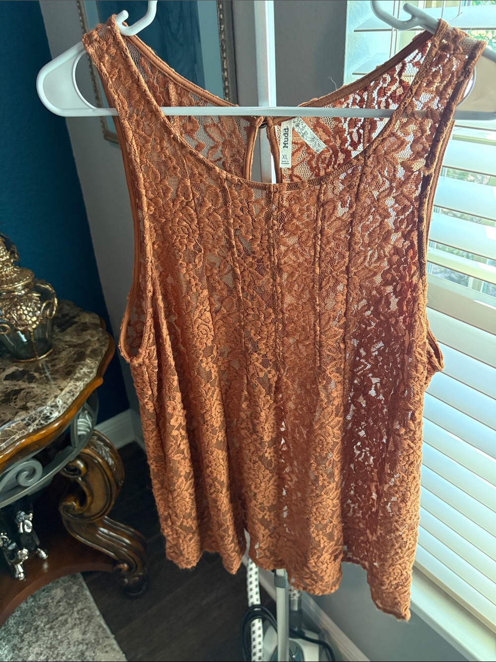 Mudd Rust Lace Camisole Tank Top